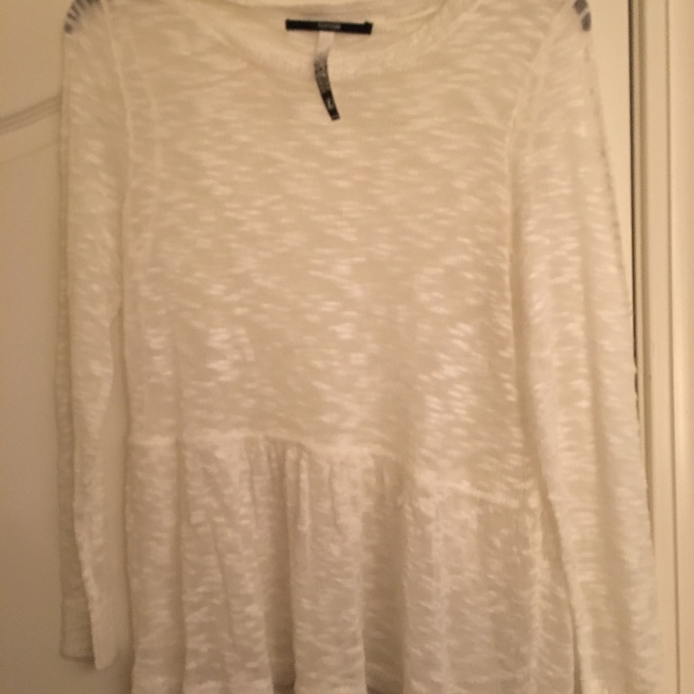 Cream sheer sweater