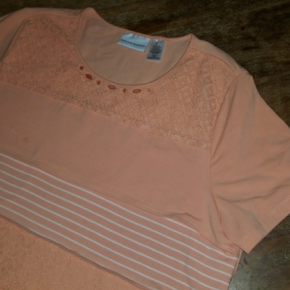 Alfred Dunner Top L blush