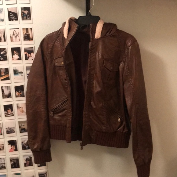 Brown Leather Jacket - Picture 1 of 3