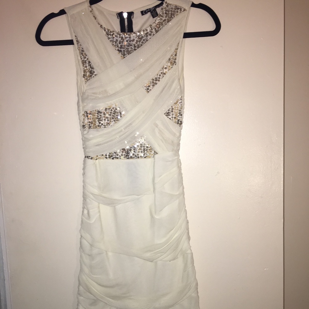 Short white party dress by City Triangles