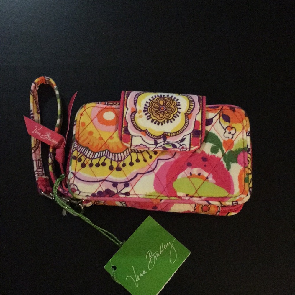 Vera Bradley Smartphone Wristlet  in Clementine