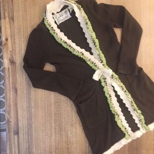 Adorable Anthropologie Field Flower Cardi Small