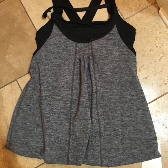 lululemon athletica Tops - FINAL NWT Lululemon Awareness Tank Blk/Grey Sz 8