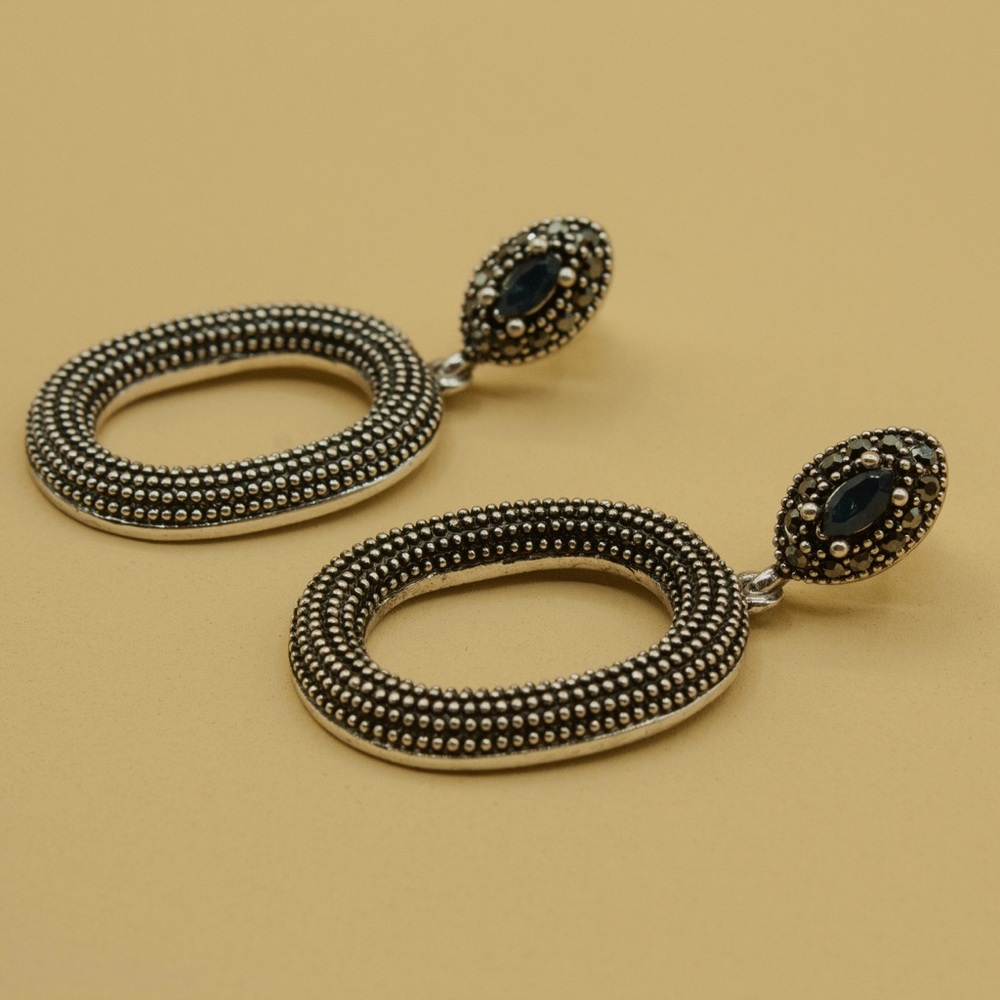 Charcoal  statement earrings