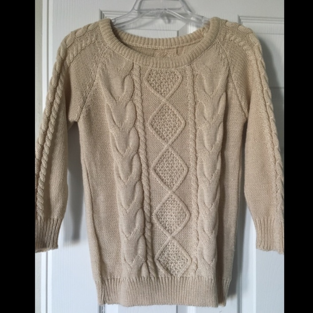 Beige chunky sweater