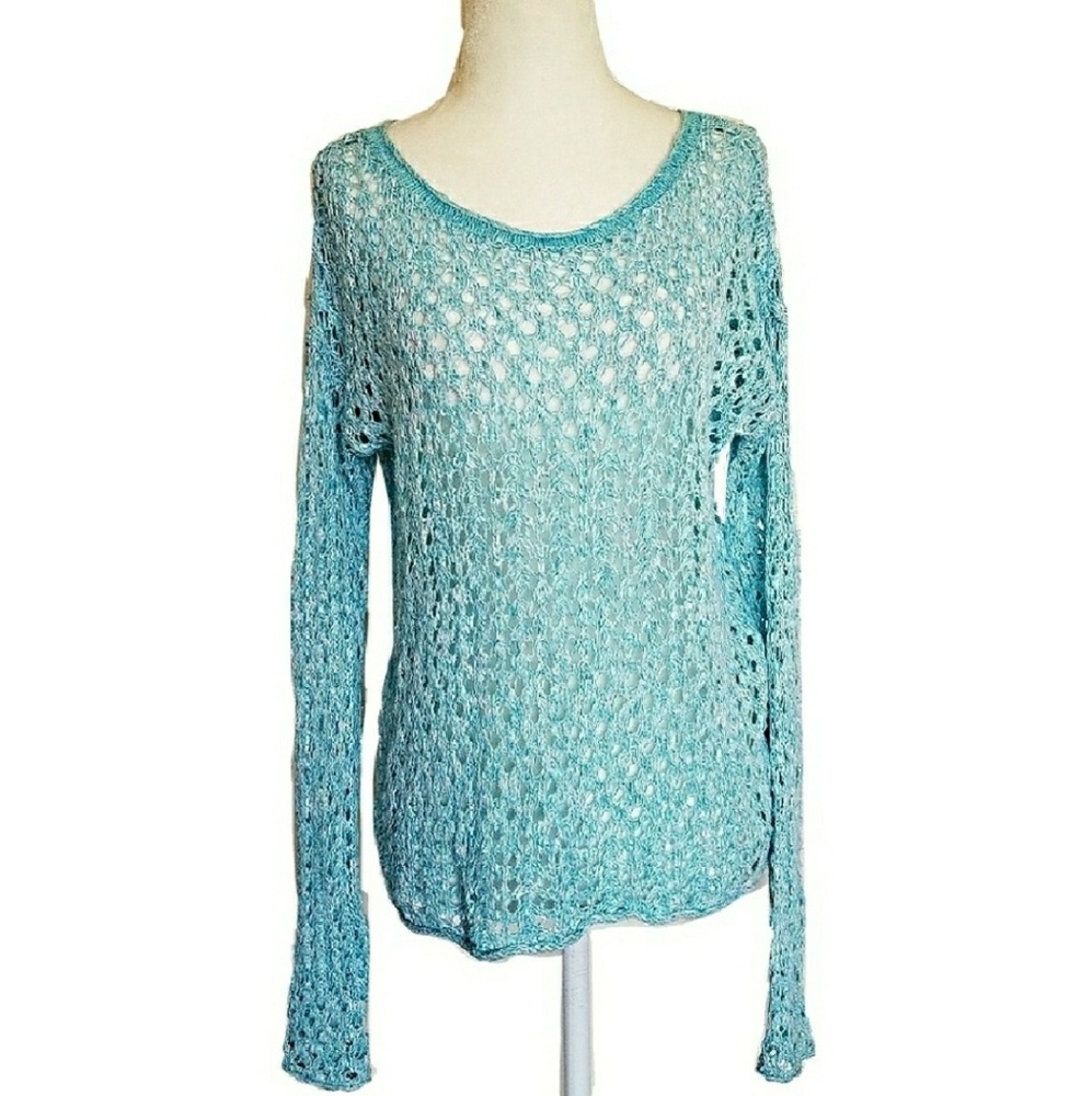 Hollister Open Knit Pullover Sweater