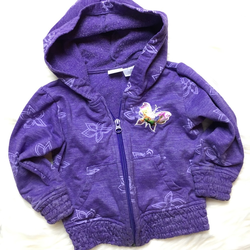 DISNEY GIRLS TINKERBELL HOODIE 3T