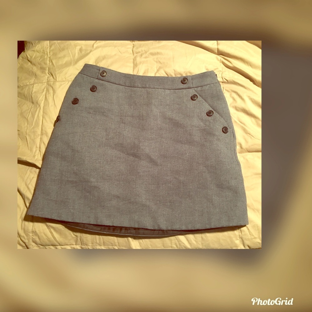 Wool mini skirt
