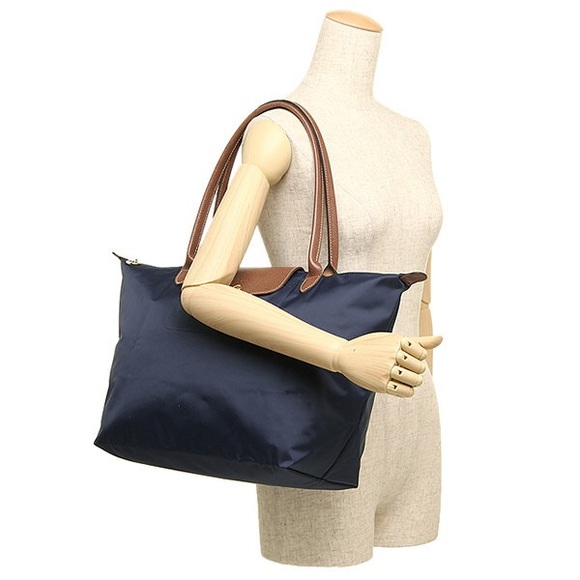 Longchamp Le Pliage Large Tote Navy New - Picture 2 of 8