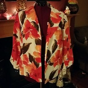 NWT Alfred Dunner floral lined jacket