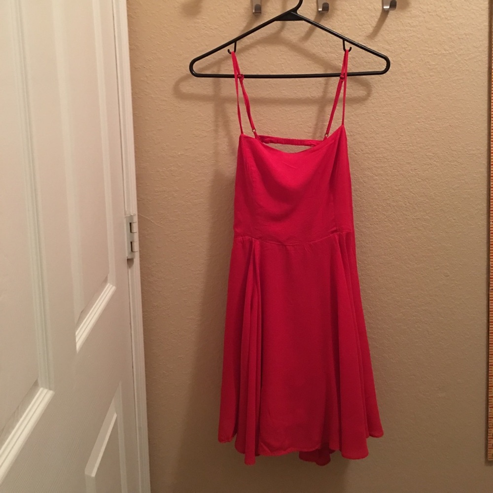 Red hardly wore dress