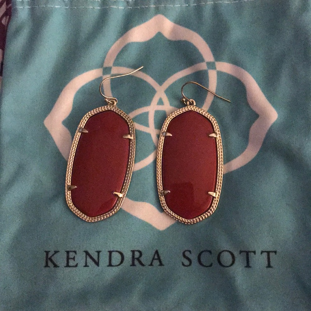 Kendra Scott Danielle Bright Red Earrings