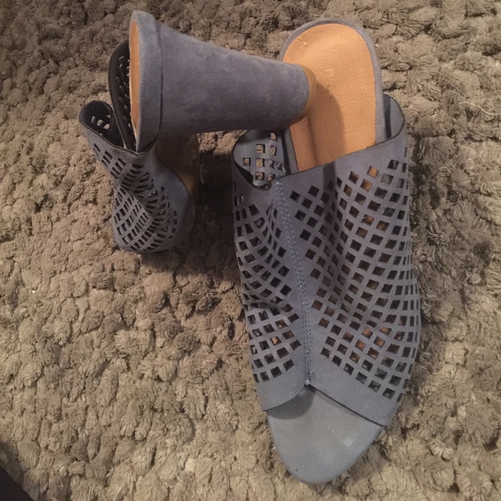 Blue suede perfect pair of shoes
