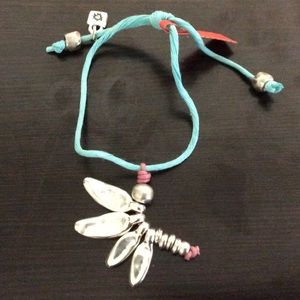 Uno De 50 Light Blue Dragonfly Bracelet