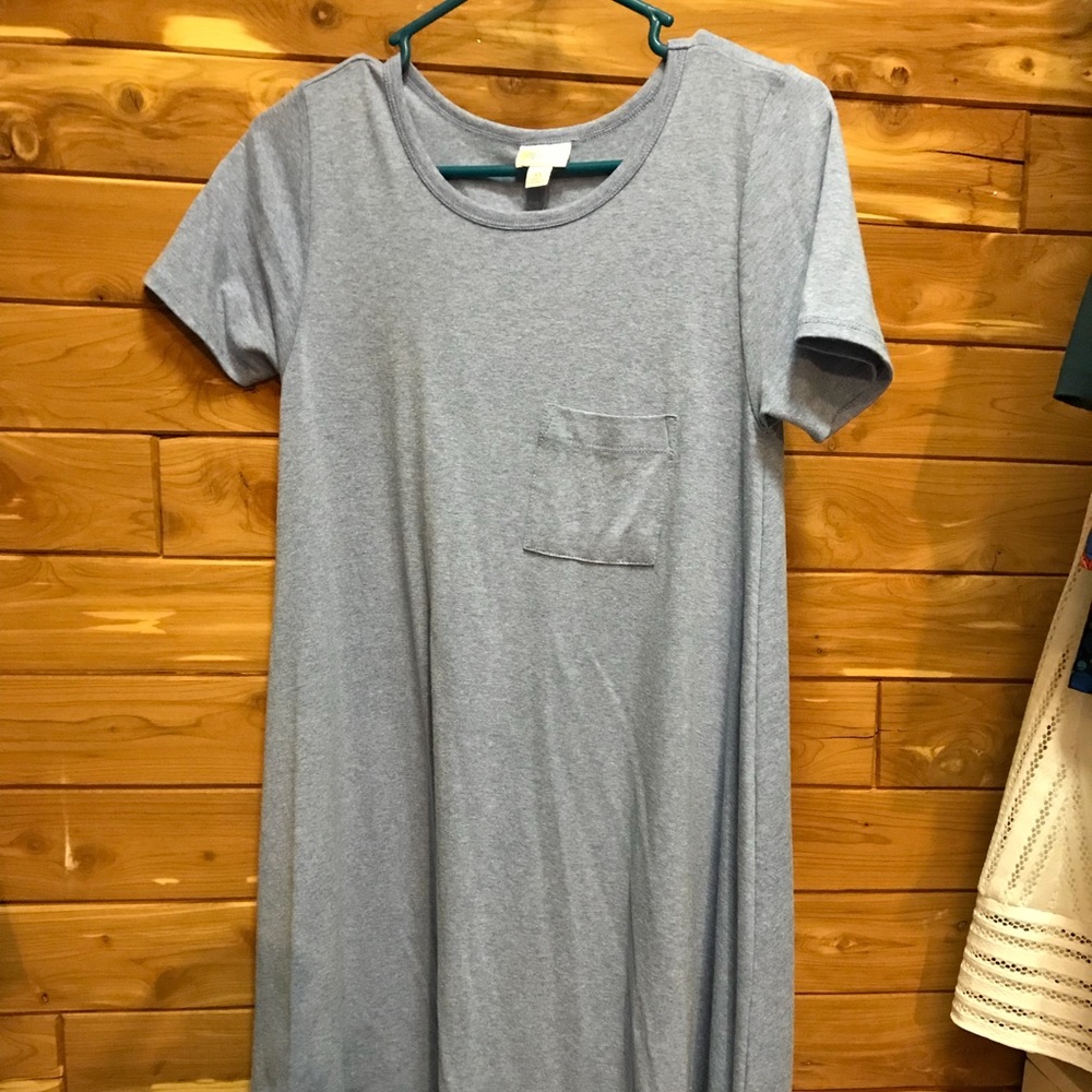 Worn Once LuLaRoe XS LuLaRoe Carly Blue Dress