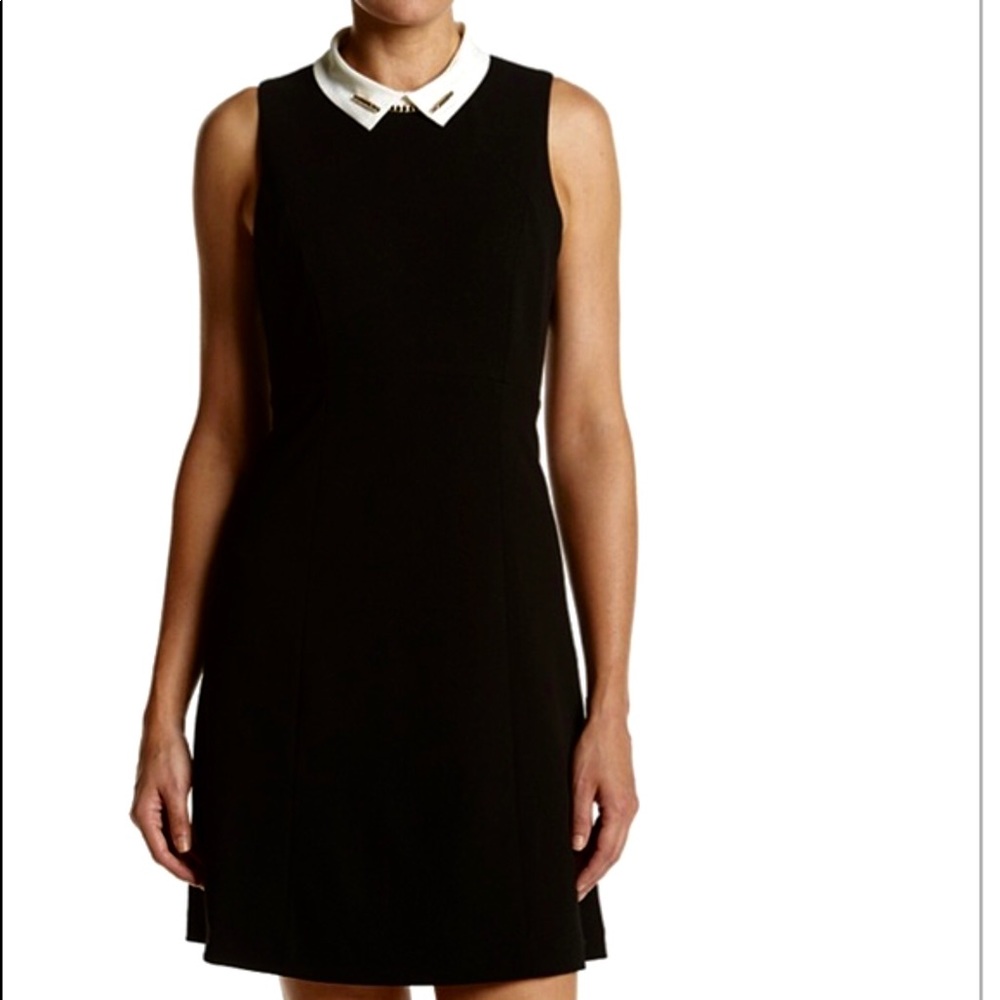 Ivanka Trump Black dress with contrast collar