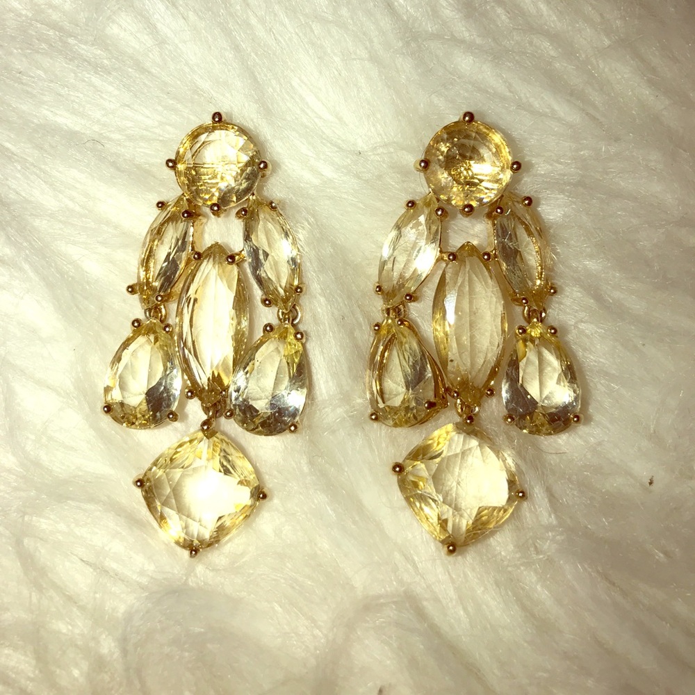 Kate Spade stunning gold statement earrings!