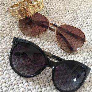 2 GUESS sunglasses & bracelet