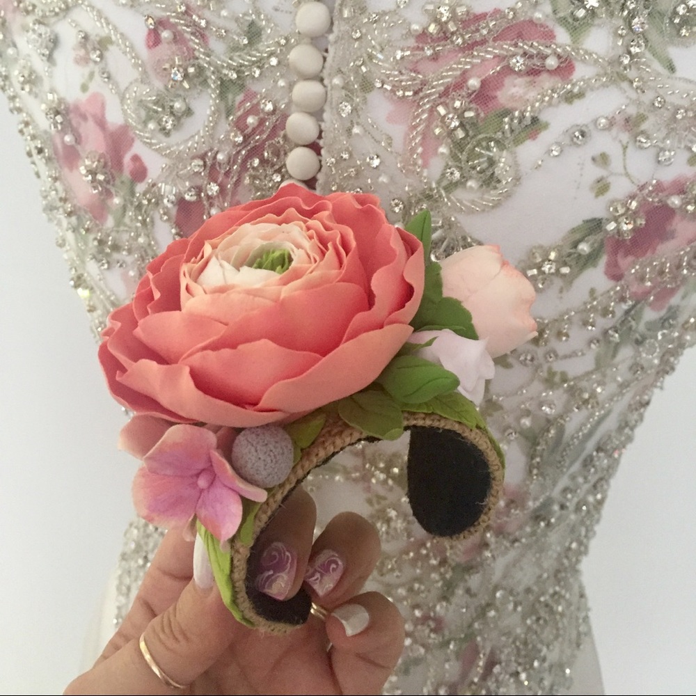 Ranunculus Flower Bracelet