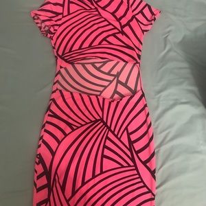 Pink strechy dress