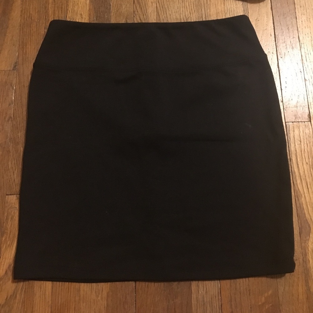 Black miniskirt