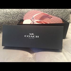 Abbigail Pink Coach Sandals