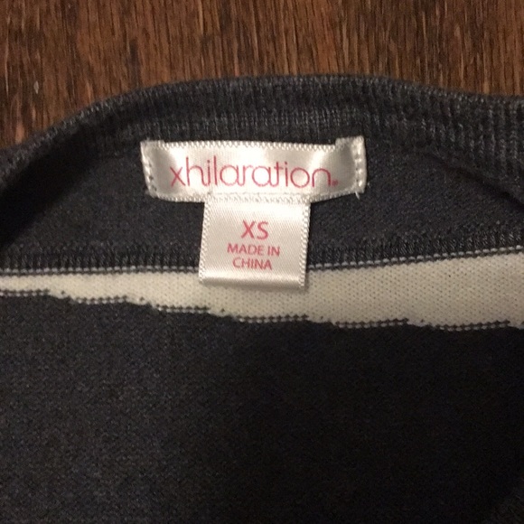 Grey & White Sweater Dress - Picture 2 of 2