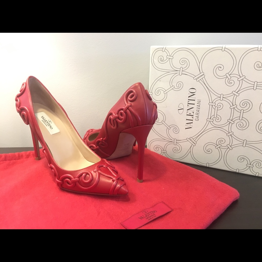 Authentic Leather Valentino Couture Heels