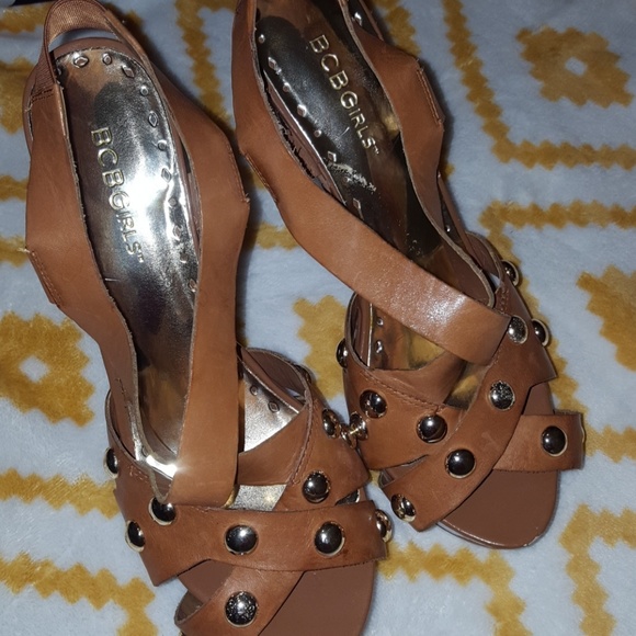 BCBG gold studded platforms - Picture 2 of 4