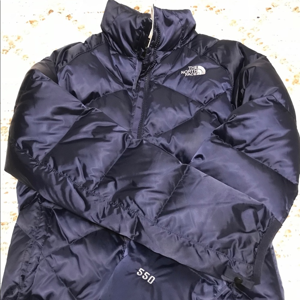 Blue North Face Puffer Jacket