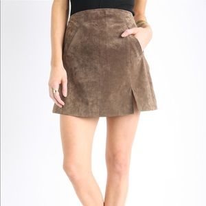 Chocolate Miniskirt by Blank Denim