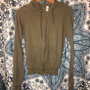 American apparel zip up hoodie