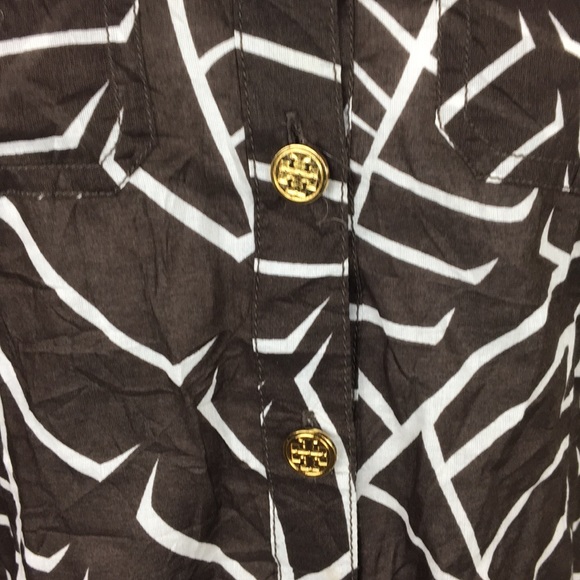 Tory Burch long sleeve top Sz 2 - Picture 2 of 7