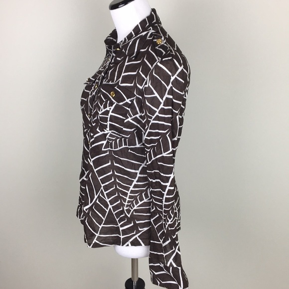 Tory Burch long sleeve top Sz 2 - Picture 4 of 7