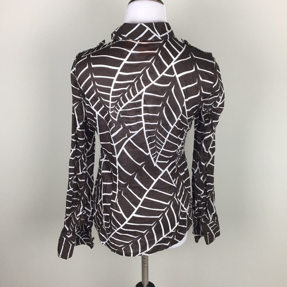 Tory Burch long sleeve top Sz 2 - Picture 5 of 7