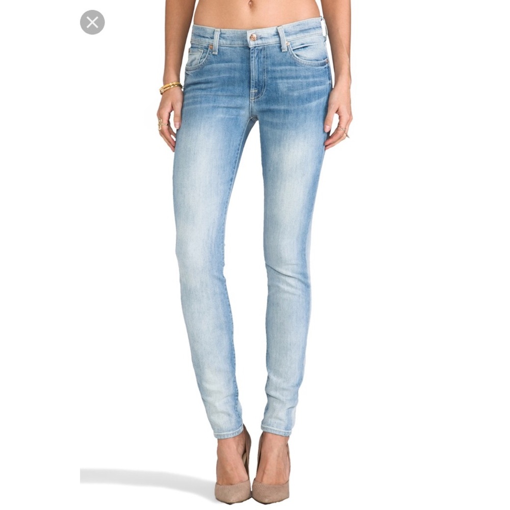 7 For All Mankind skinny jeans, size 25