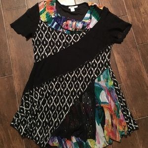 Multicolored . XL tunic