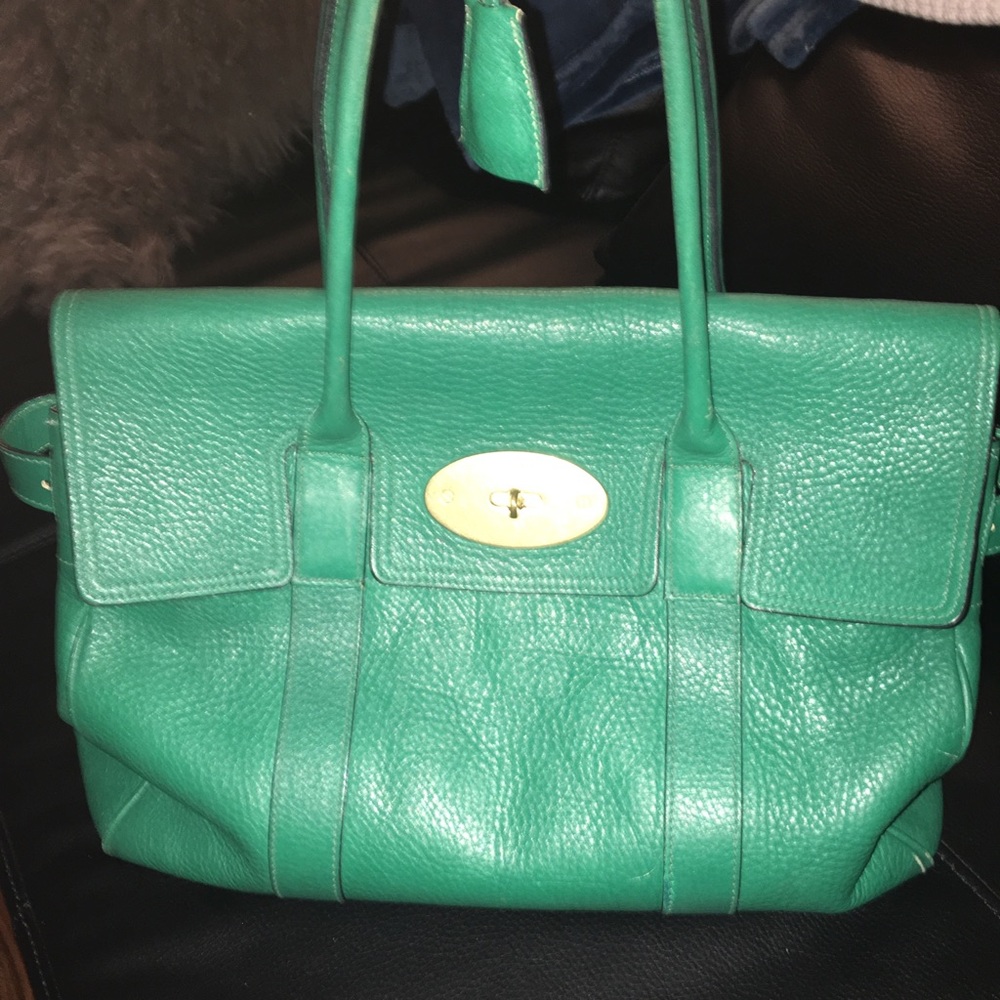 Mulberry Kelly green Bayswater bag rare!