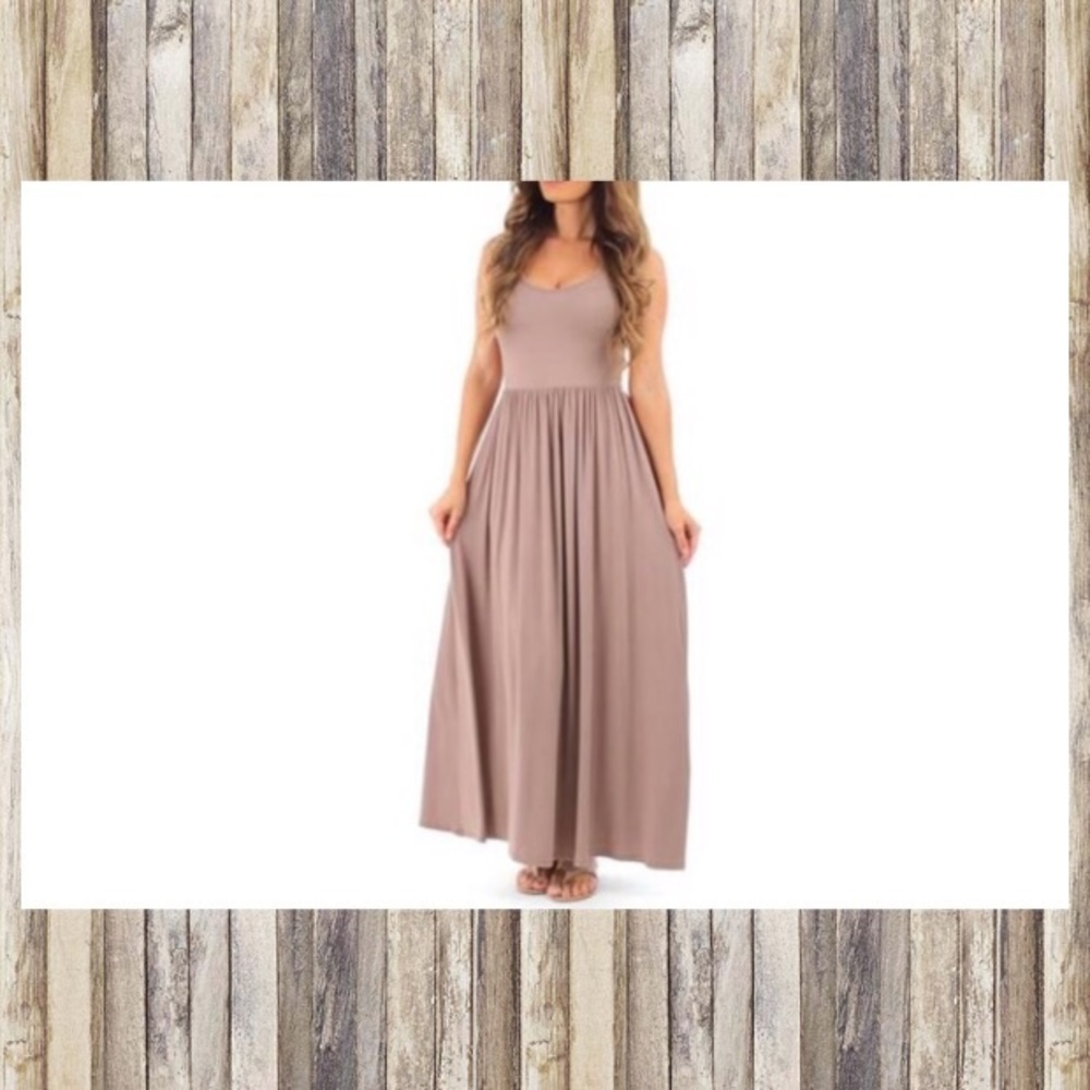 Mocha maxi dress! Never worn!
