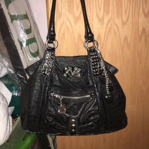 Kathy Van Zealand Black Handbag