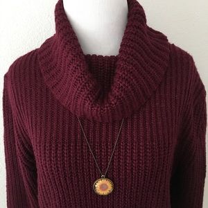 Long F21 turtleneck sweater