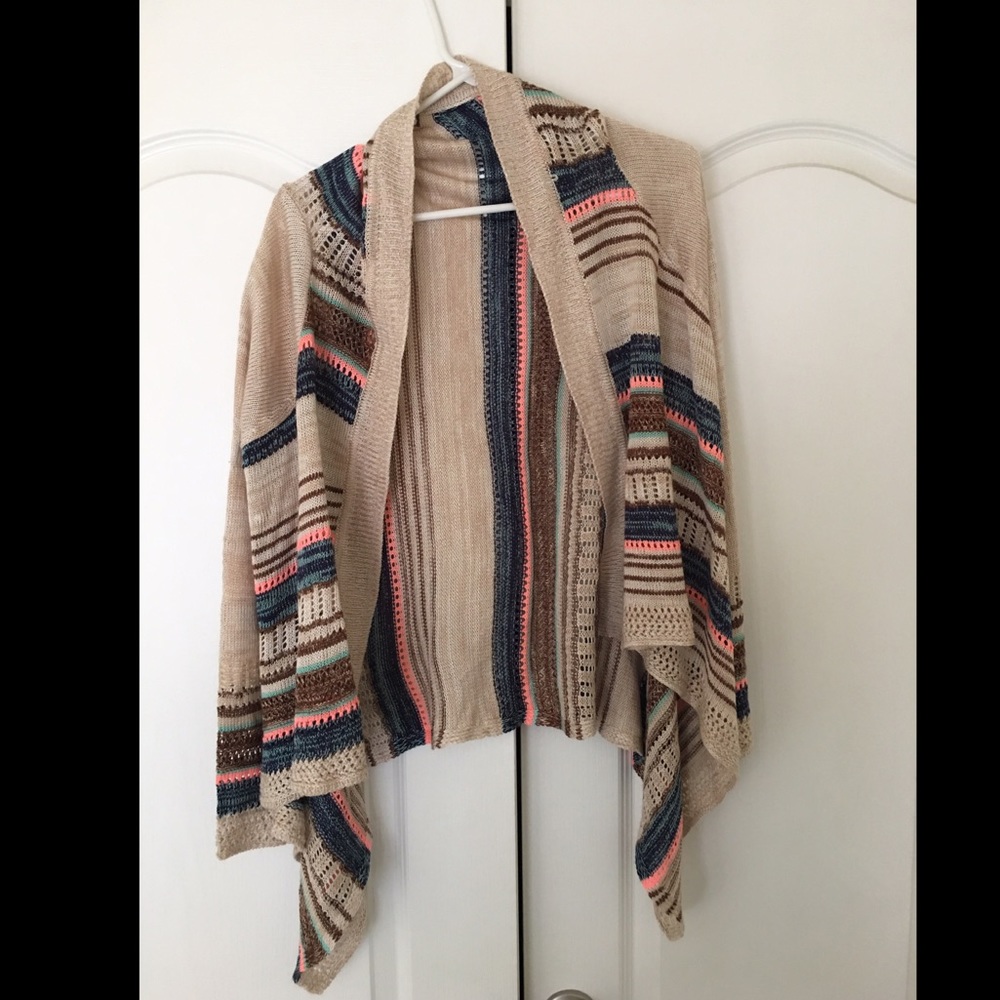 Multicolor sweater, worn once.