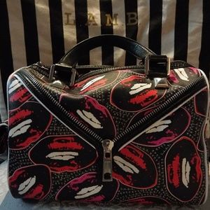 Authentic L.A.M.B lips handbag