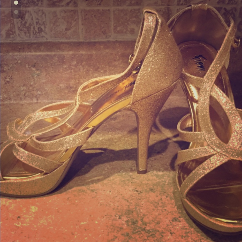 Gold heels