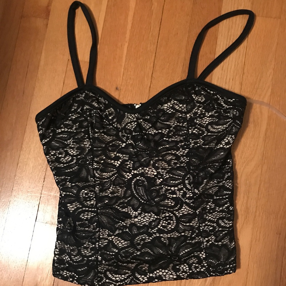 Brand New Charlotte Russe Lace Crop Top