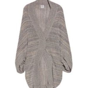 Halston Heritage cocoon shawl sweater space dye OS