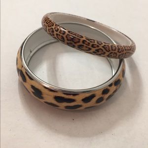 Leopard printed bangles