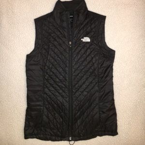 Black womens north face vest