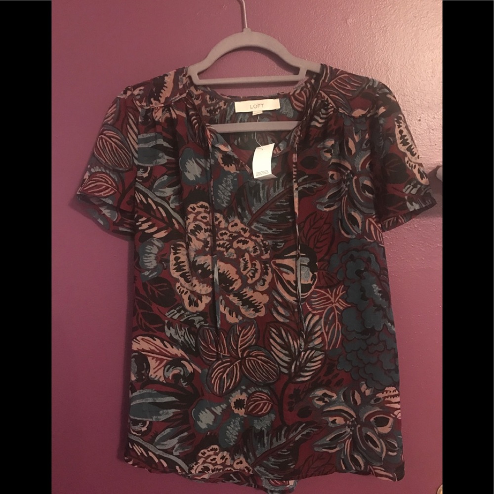 NWT Loft Sheer Top