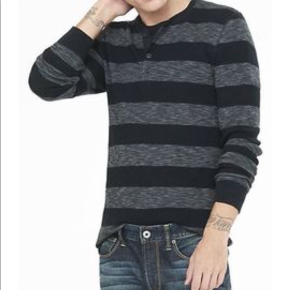 mens striped henley